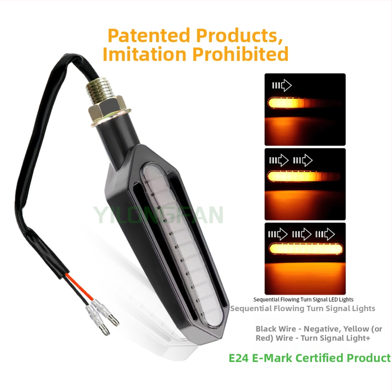 Yilongfan Y-A05-Y 24 LED dviejų spalvų LED signalas, 12V, 3000K