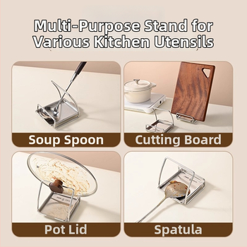 Nerūdijančio plieno šaukštų laikiklis restoranams, pakabinamas laikiklis puodams, judantis dizainas, prekinis ženklas Kitchen concubine