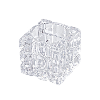 Козметичен органайзер с стъклено настолно огледало и държател за шпатула, модел 0107, Saint-wang, стъкло, произход Zhejiang, модерен минималистичен стил