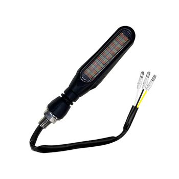 Motociklo LED galinis žibintas, 36LED, 2835SMD, 12,8V DC, modelis Y-C01, 3-in-1: važiavimo šviesa, posūkio signalas, stabdymo šviesa