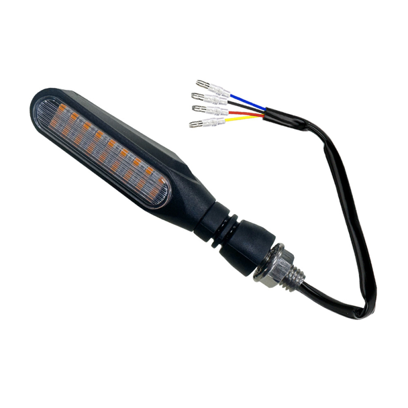 Motociklo LED galinis žibintas, 36LED, 2835SMD, 12,8V DC, modelis Y-C01, 3-in-1: važiavimo šviesa, posūkio signalas, stabdymo šviesa