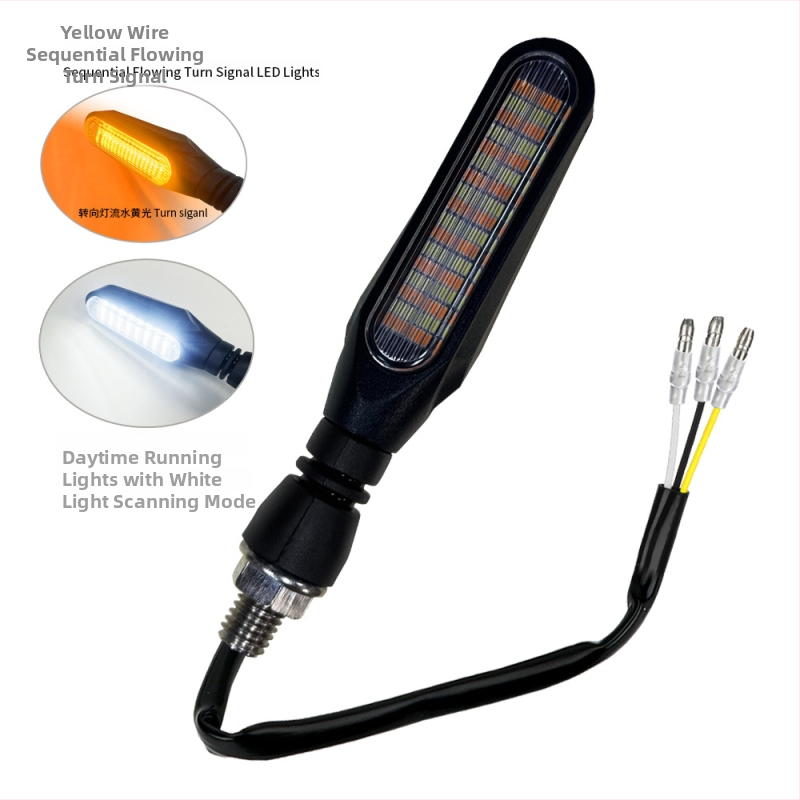 Motociklo LED galinis žibintas, 36LED, 2835SMD, 12,8V DC, modelis Y-C01, 3-in-1: važiavimo šviesa, posūkio signalas, stabdymo šviesa