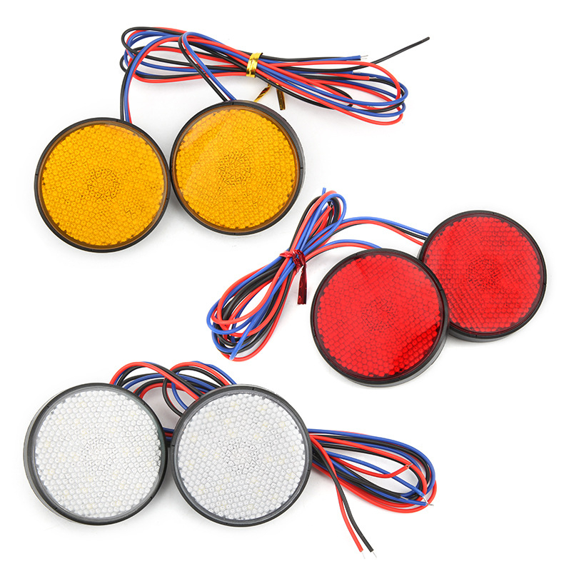 Motociklo LED apskrities reflektorius, atsparus vandeniui, 12V, 1,5W, tarnavimo laikas 50 000 valandų