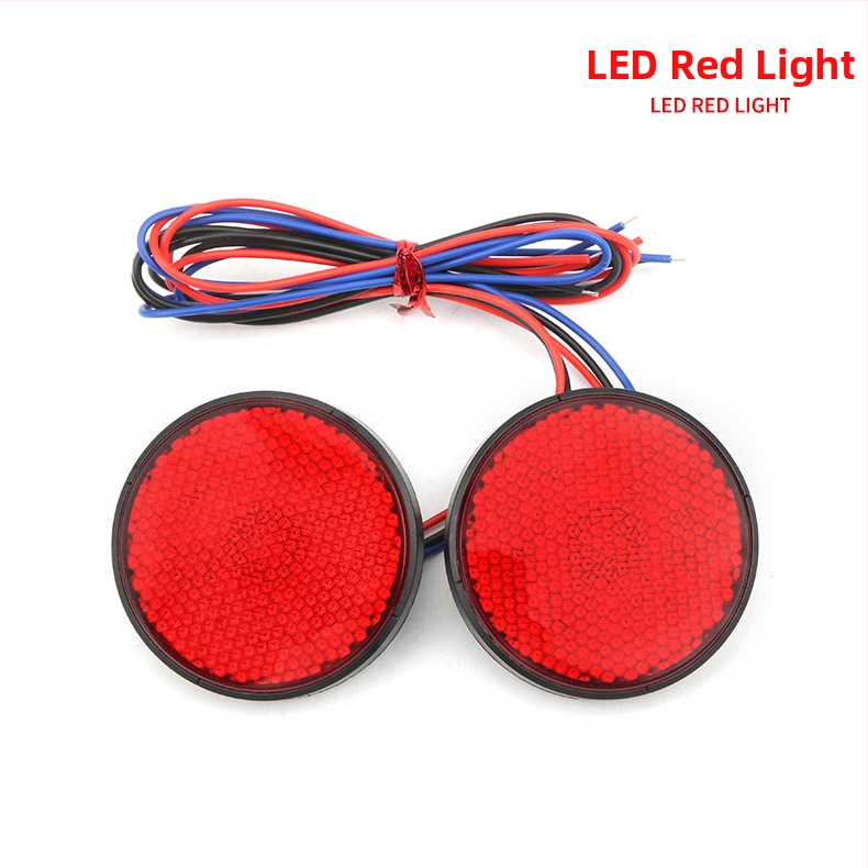 Motociklo LED apskrities reflektorius, atsparus vandeniui, 12V, 1,5W, tarnavimo laikas 50 000 valandų