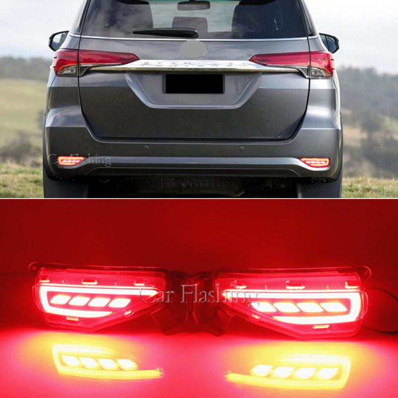 Toyota Fortuner 2016-2021 stražnja svjetla za maglu i LED stražnja svjetla, 12V, 5W, 500LM, ABS+LED