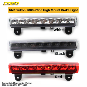Aukštai montuojama stabdžių šviesa GMC Yukon 2000–2006, modelis 15170955, LED šviesa, ABS korpusas