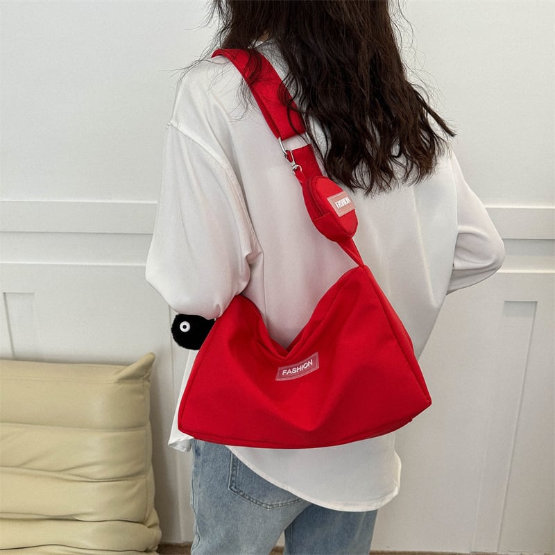 Ženska tote torba od Oxford tkanine, retro crossbody stil, svakodnevna torba preko ramena, srednja veličina, ljeto 2023