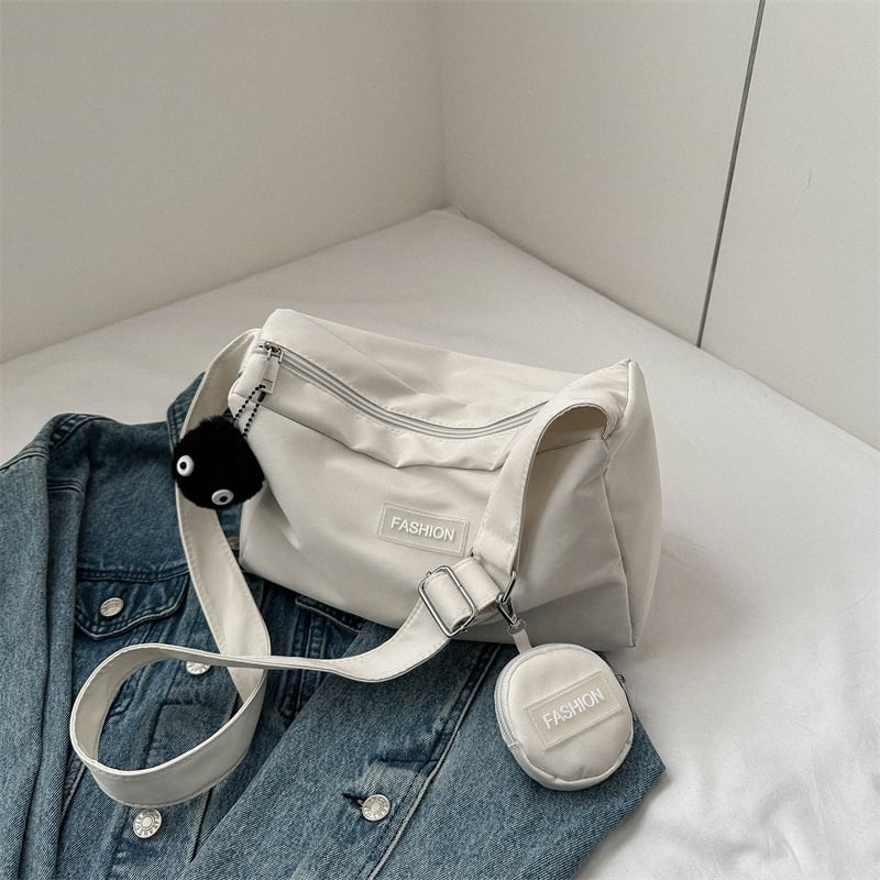 Ženska tote torba od Oxford tkanine, retro crossbody stil, svakodnevna torba preko ramena, srednja veličina, ljeto 2023