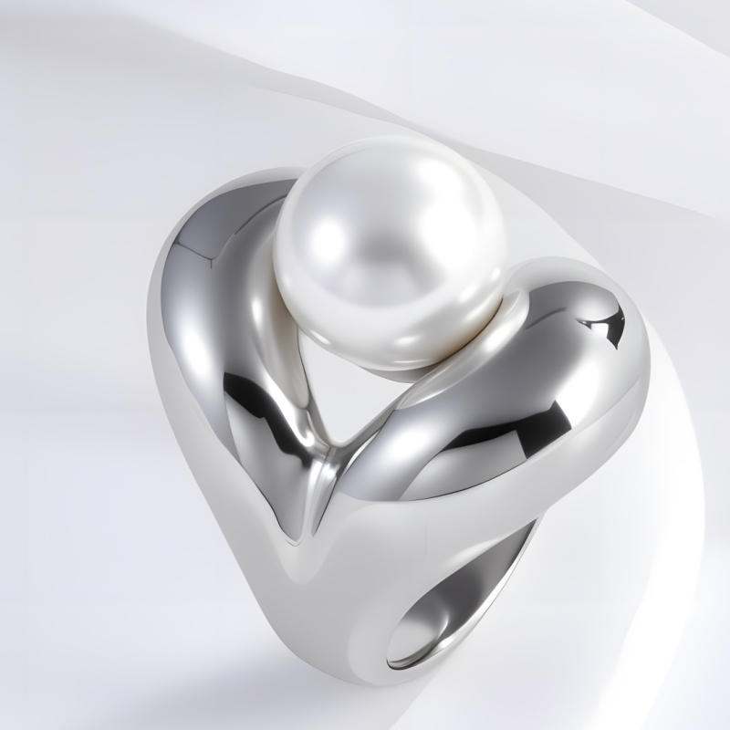 Inel din oțel inoxidabil 316L, formă geometrică, placare electrolitică, design original, pentru femei