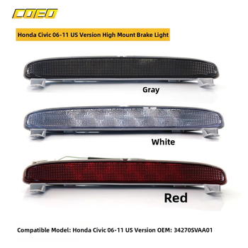 Aukšta stabdymo žibinto Honda Civic 06-11 JAV versija, ABS medžiaga, LED šviesa, modelis 34270SVAA01