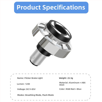 LED motociklo stabdžių žibintas su Angel Eye, aliuminio korpusas, įėjimas 6–85V, 6000K, modelis motor032, tarnavimo laikas 50 000 valandų