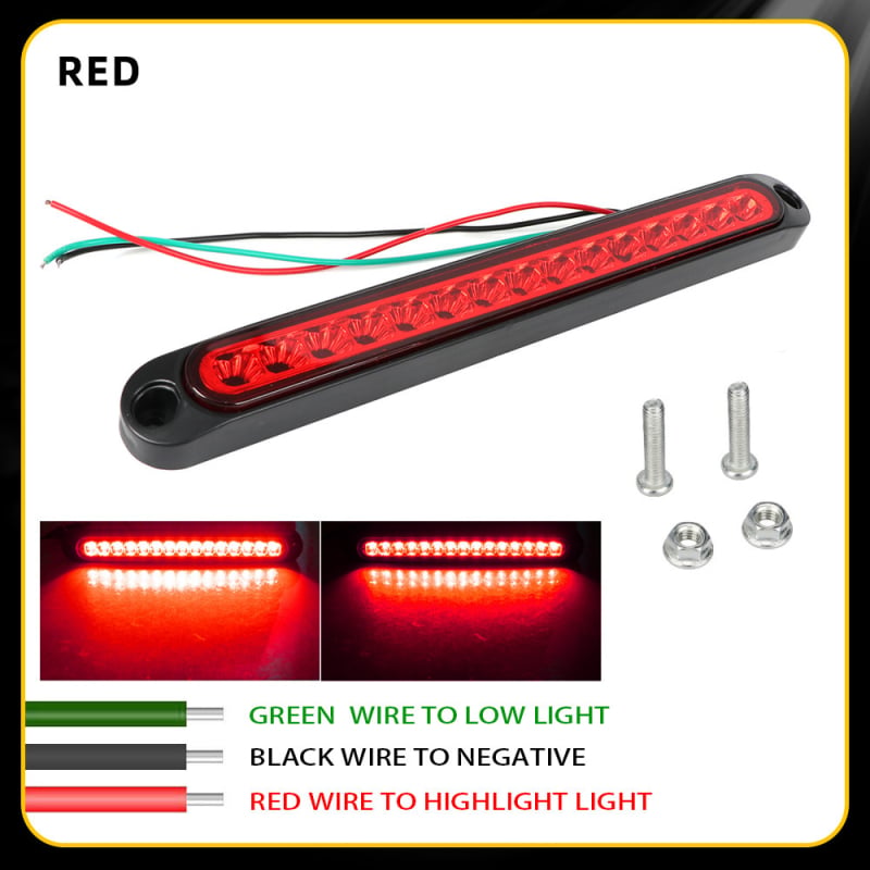 LED stražnja svjetla za kamione i prikolice, 15 LED, 12–24V, vijek trajanja 50.000 sati