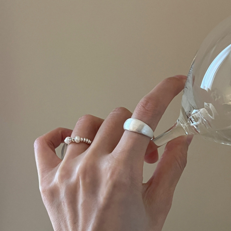 Inel din argint Sterling S925, geometric, pentru femei