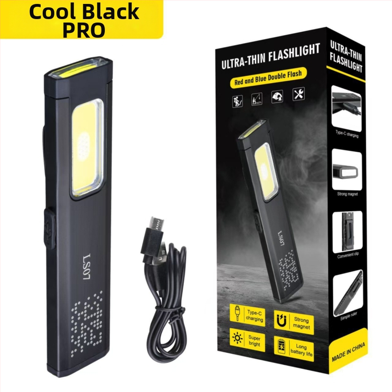 LED rankinė magnetinė vandeniui atspari mini nešiojama lauko avarinė šviesa — aliuminio lydinio korpusas, 850 mAh baterija, 10W LED šaltinis, įkrovimas