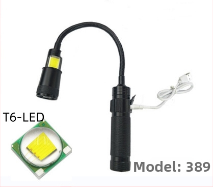 LED baterijska svjetiljka s magnetskom bazom i ručnim pogonom, 5W LED, 1200mAh, 360° rotacija