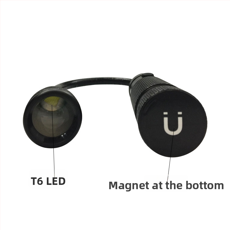 LED baterijska svjetiljka s magnetskom bazom i ručnim pogonom, 5W LED, 1200mAh, 360° rotacija