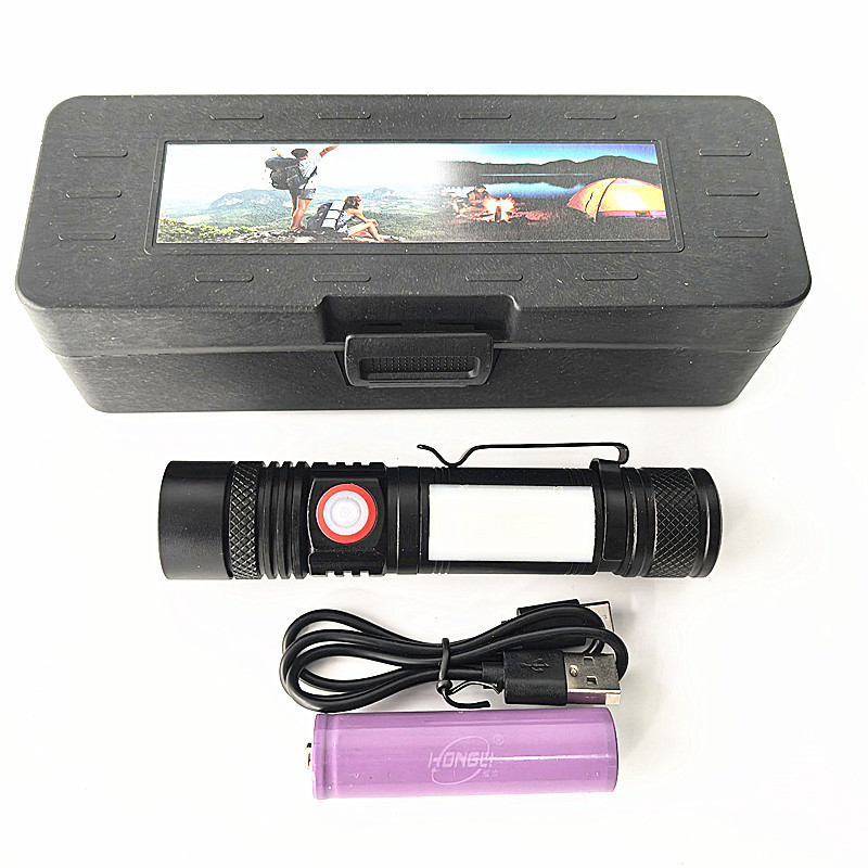 Type-C Φορτιζόμενη COB LED Εργασίας για Επισκευές Αυτοκινήτων – Αλουμινένιο Κέλυφος, 1200mAh Μπαταρία, Ισχύς 5W+3W, Περιστροφή 360°, Εμβέλεια 100–200m