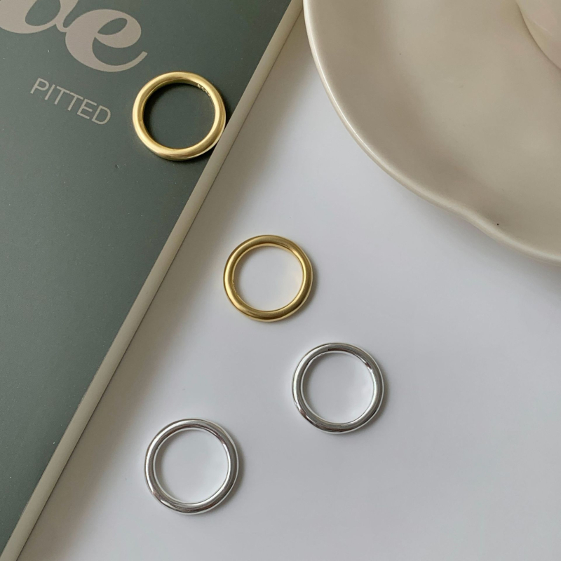 Taiya Inel din argint 925 geometric pentru femei – stil Ins