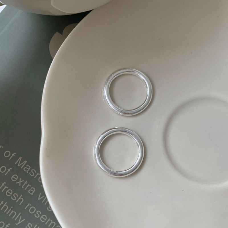 Taiya Inel din argint 925 geometric pentru femei – stil Ins