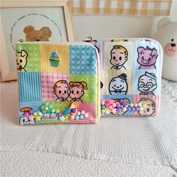 Novčanik za kovanice, digitalni otisak na pamukovoj tkanini, dizajn likova, street stil, podstava od pamuka, za žene