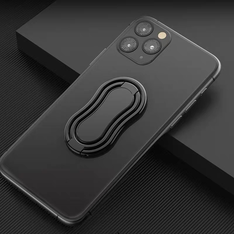 Asztali telefon- és tabletállvány összecsukható kivitelben, 360° forgás, kettős gyűrűs fogás, ötvözetes anyagú, iPadhez univerzálisan kompatibilis