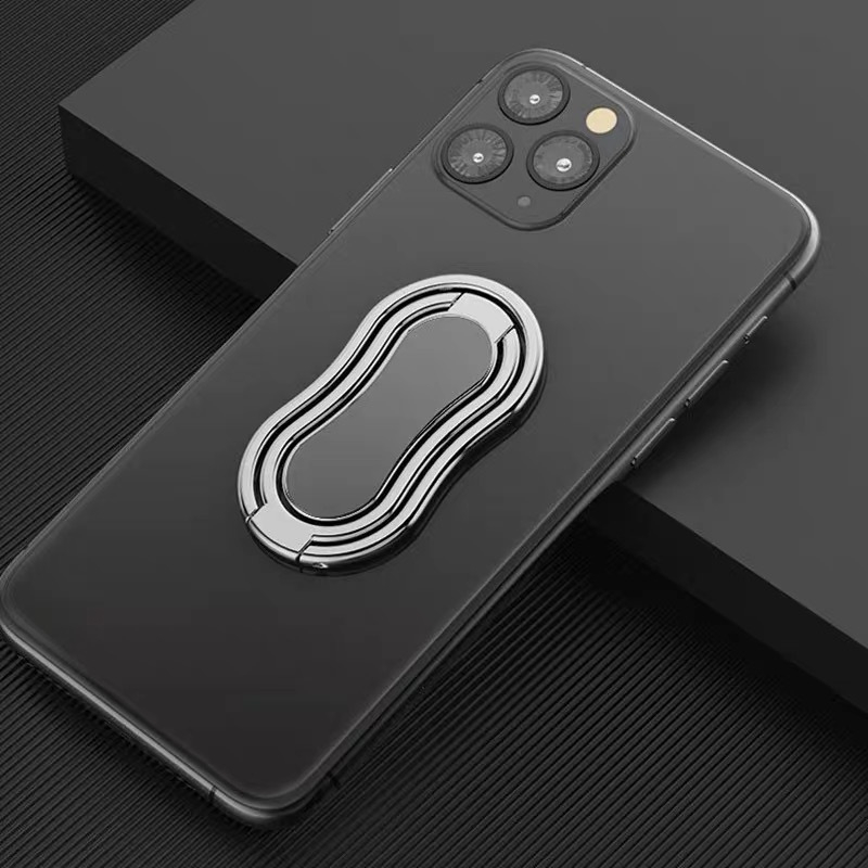 Asztali telefon- és tabletállvány összecsukható kivitelben, 360° forgás, kettős gyűrűs fogás, ötvözetes anyagú, iPadhez univerzálisan kompatibilis