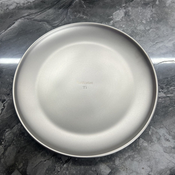 Kórejský titánový tanier – kruhový, čistiaci titan, bezpečný pre mikrovlnnú rúru, elektroplatinovaný povrch