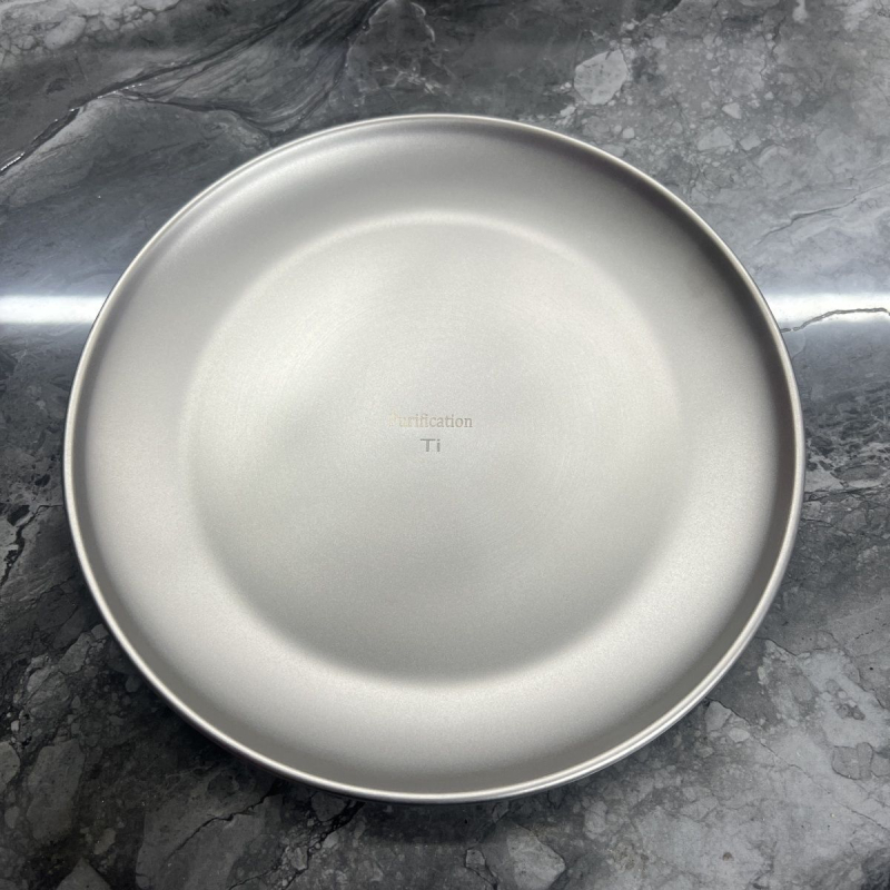 Kórejský titánový tanier – kruhový, čistiaci titan, bezpečný pre mikrovlnnú rúru, elektroplatinovaný povrch