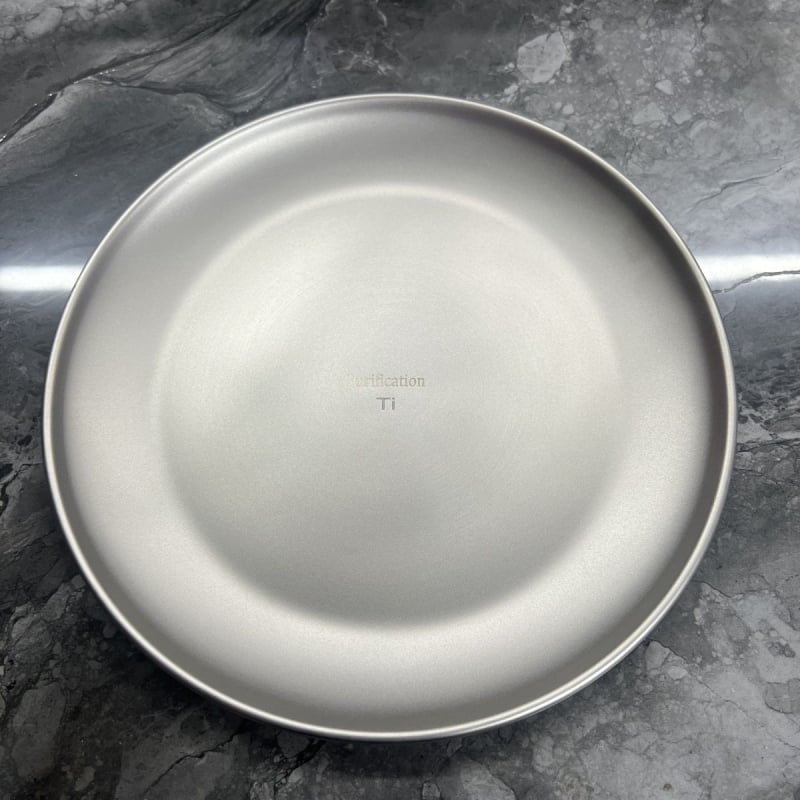 Kórejský titánový tanier – kruhový, čistiaci titan, bezpečný pre mikrovlnnú rúru, elektroplatinovaný povrch