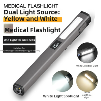 LED pieštuko formos žibintas, įkraunamas, magnetinis, atsparus kritimui, tinkamas stovyklavimui ir automobilio patikrai (3W, 120lm, 400mAh, Type-C įkrovimas)