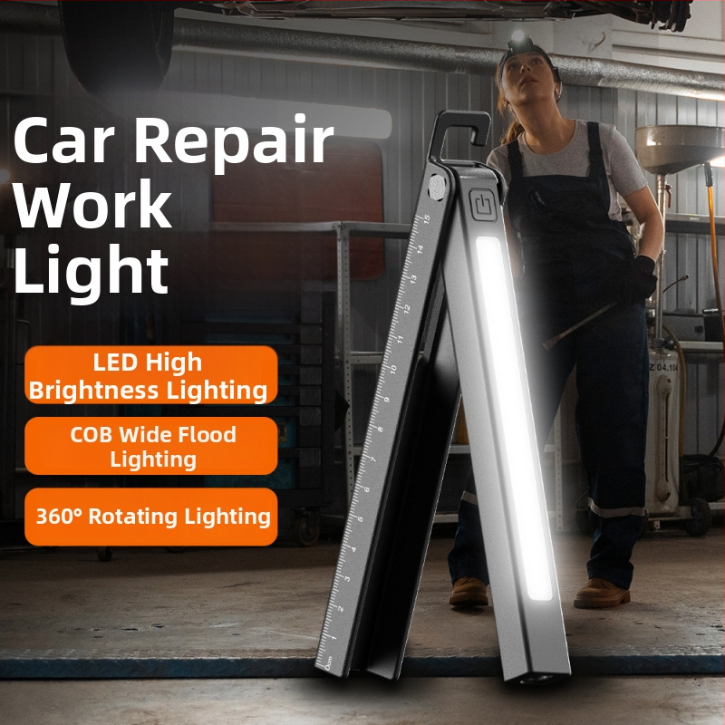 LED pieštuko formos žibintas, įkraunamas, magnetinis, atsparus kritimui, tinkamas stovyklavimui ir automobilio patikrai (3W, 120lm, 400mAh, Type-C įkrovimas)