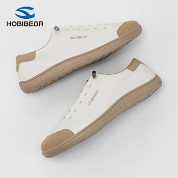 Hobibear Casual Shoes: PU δέρμα πάνω μέρος, στρογγυλός μπροστινός, επίπεδη φτέρνα, σόλα TPR, χαμηλό ύψος