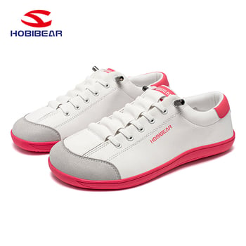 Hobibear Casual Shoes: PU δέρμα πάνω μέρος, στρογγυλός μπροστινός, επίπεδη φτέρνα, σόλα TPR, χαμηλό ύψος