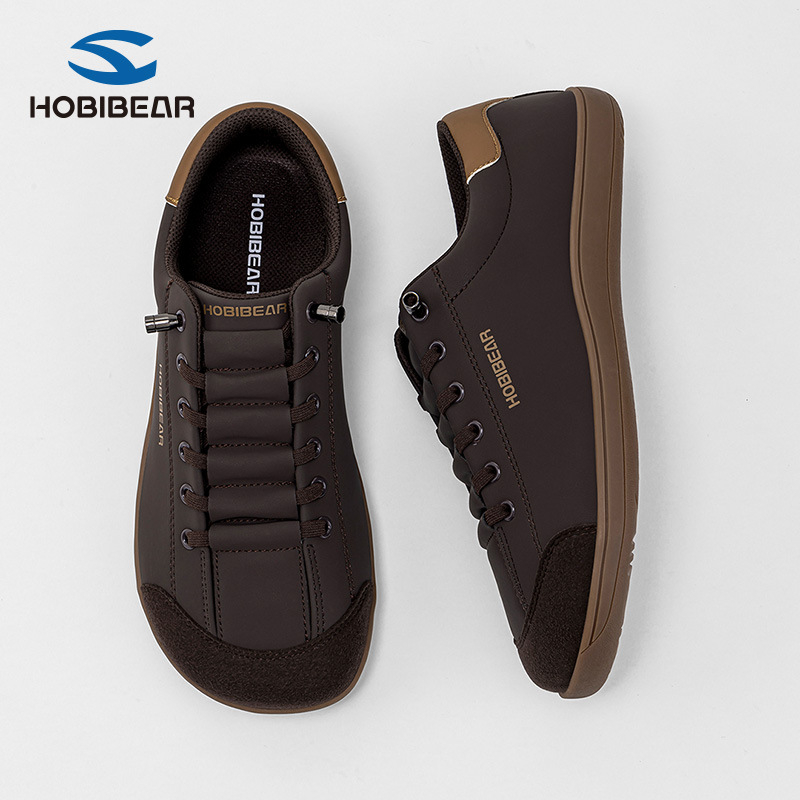 Hobibear Casual Shoes: PU δέρμα πάνω μέρος, στρογγυλός μπροστινός, επίπεδη φτέρνα, σόλα TPR, χαμηλό ύψος