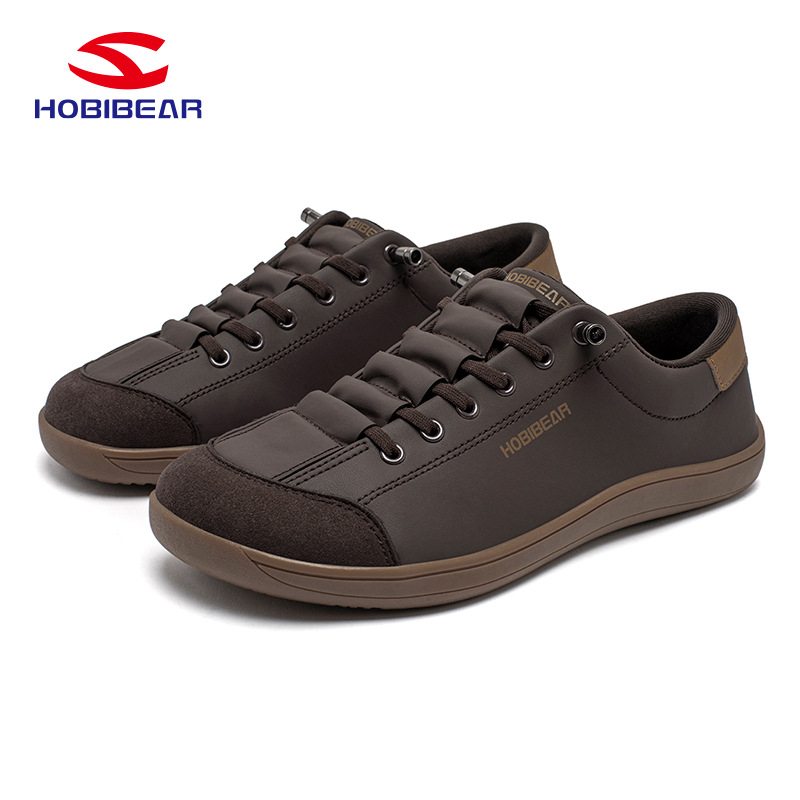 Hobibear Casual Shoes: PU δέρμα πάνω μέρος, στρογγυλός μπροστινός, επίπεδη φτέρνα, σόλα TPR, χαμηλό ύψος