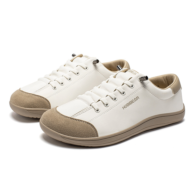 Hobibear Casual Shoes: PU δέρμα πάνω μέρος, στρογγυλός μπροστινός, επίπεδη φτέρνα, σόλα TPR, χαμηλό ύψος
