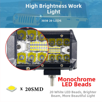 LED radna svjetiljka za auto Work022, 12V, 5000 lm, plastično kućište