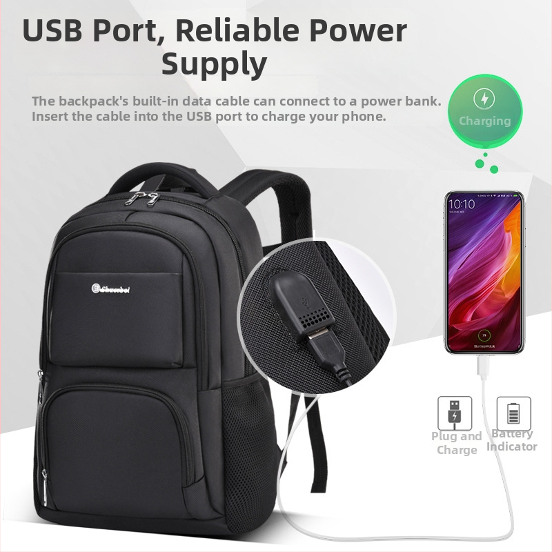 Üzleti laptop hátizsák, vízálló poliészter, kompatibil 16 hüvelykes laptophoz, kapacitás kevesebb mint 20 L, légpárnás vállpántok