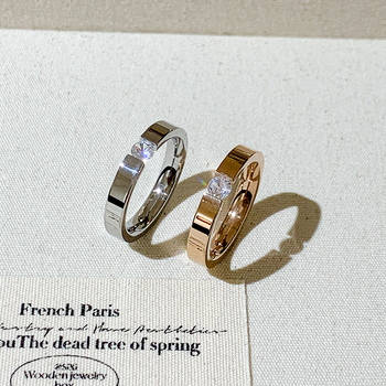 Inel din oțel titan pentru femei – Yinting, stil avansat, design minimalist