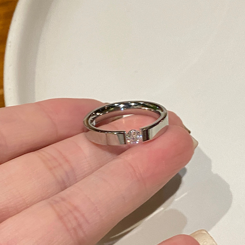 Inel din oțel titan pentru femei – Yinting, stil avansat, design minimalist