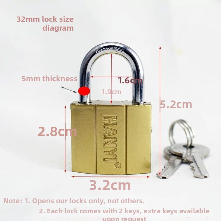 Lacăt pentru dulap Type-C din oțel – Lacăt casnic, Model Type-C