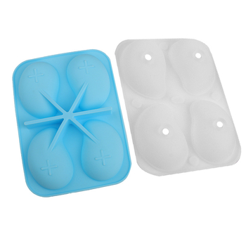 Formă din silicon cu patru secțiuni, 3D mango pentru mousse și budincă, rezistentă la temperaturi de -40°C până la 230°C