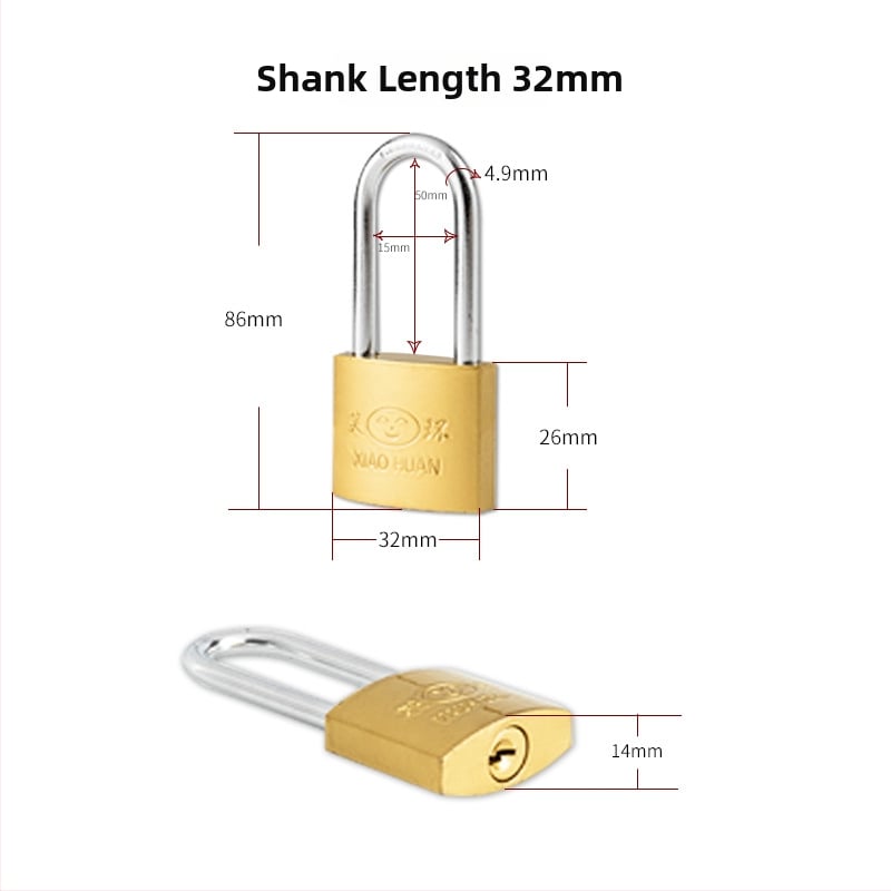 Κλειδαριά ασφαλείας, μοντέλο 8803-XH με μακρύ shackle, μεταλλική, μάρκα Laughing Ring, κατάλληλη για πόρτες, συρτάρια και ντουλάπες οικιακής χρήσης