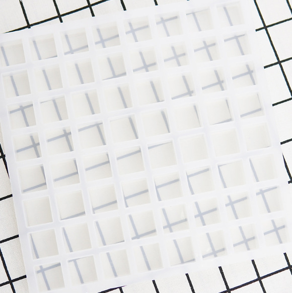 Szilikon négyszögletes csokoládéforma kézműves készítéshez