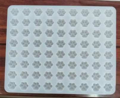 Macska tapp mintázatú tortaforma, szilikonforma, Diy72 sorozat, epoxigyanta kompatibilis