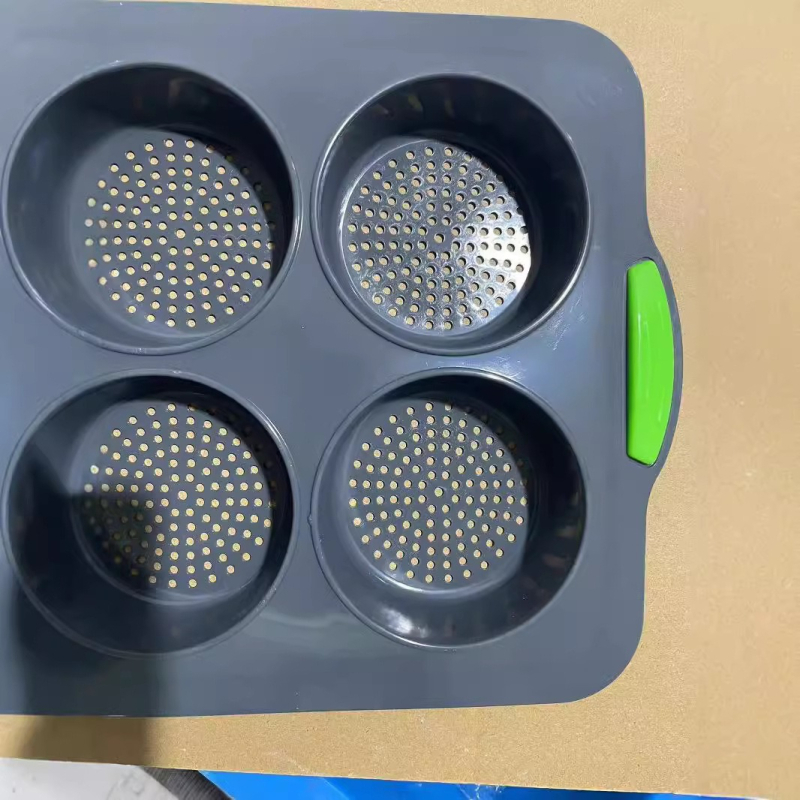 Formă de chec din silicon, silicon alimentar, rezistentă la temperaturi înalte, pentru coacere în casă