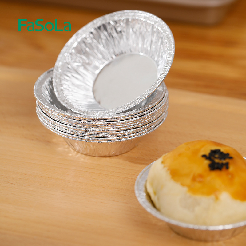 FaSoLa Jednokratne posude od aluminijske folije za tartlete s jajima i mafine, neprijanjajuće, alati za pečenje