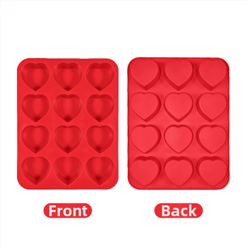 Silikónová forma na pečenie so srdcovým tvarom, nelepivá, moderný minimalistický štýl