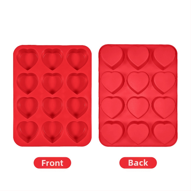 Silikónová forma na pečenie so srdcovým tvarom, nelepivá, moderný minimalistický štýl