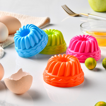 12-dijelni set silikonskih kalupa za muffine, okrugli kalupi za pečenje, za muffine, donute, puding i žele